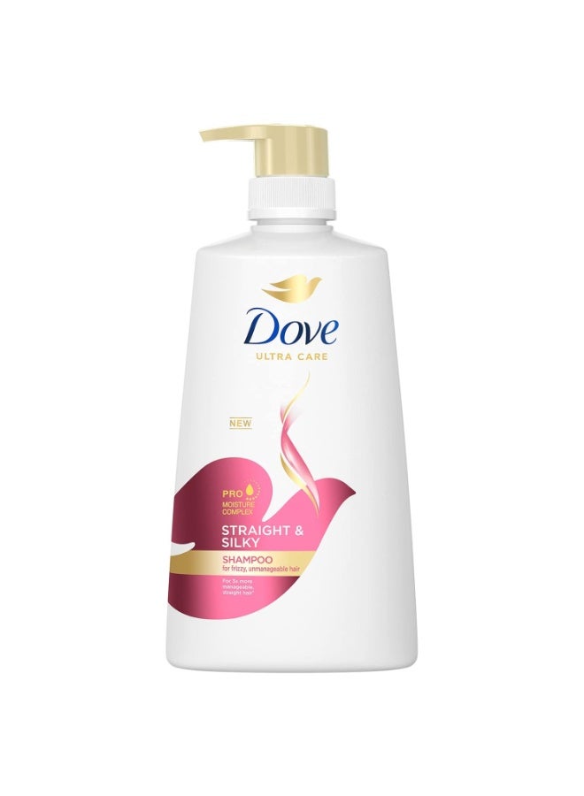 Dove hair Shampoo 680ml (STRAIGHT & SILKY) - Image 1